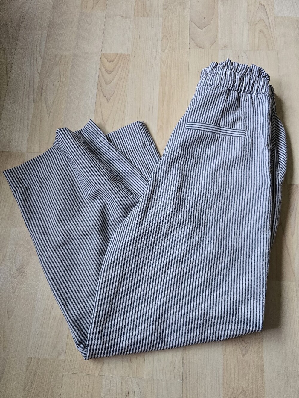 H&M Blue And White Striped Pants Size 2